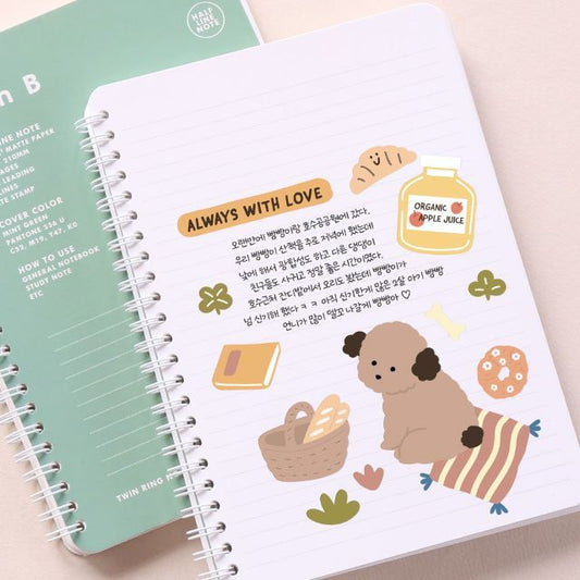 KKuKKu Animal Journaling Stickers (6 Sheets)