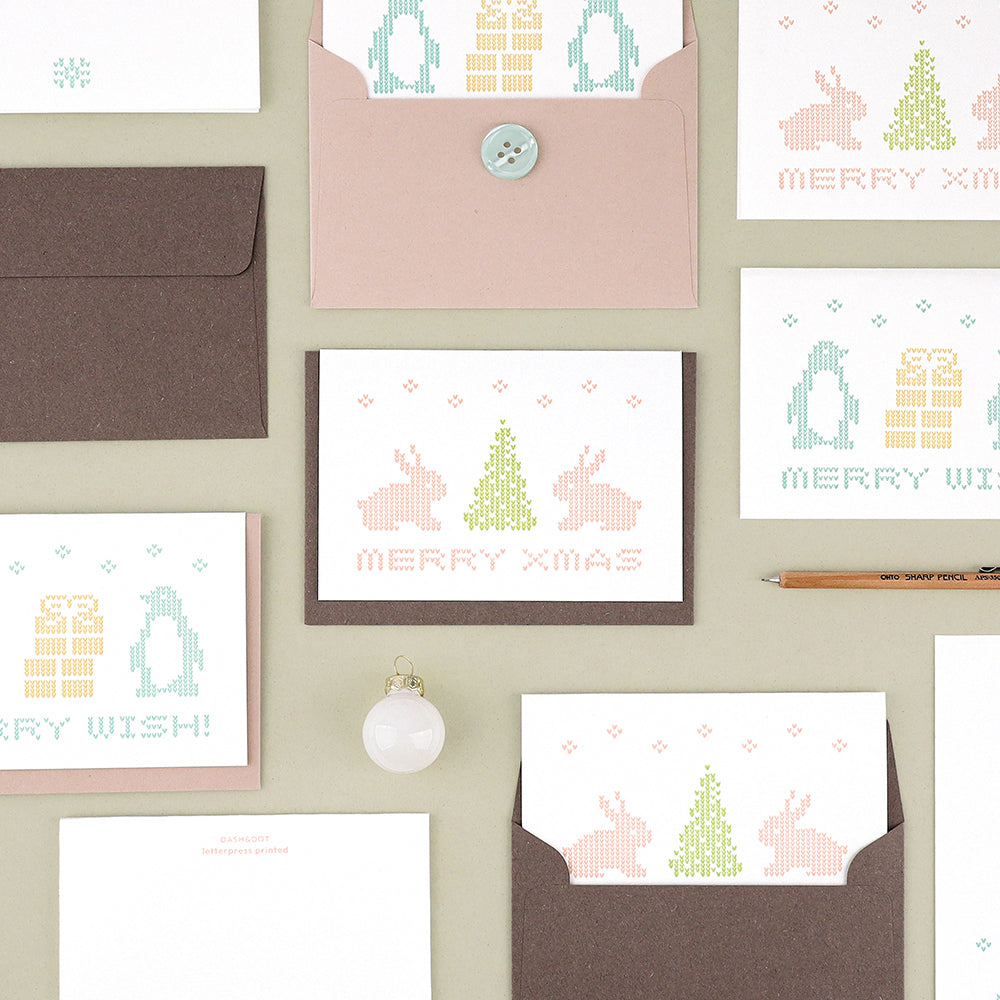 Merry Cozey - Analog Letterpressed Christmas Card