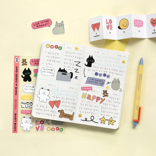 Doodle Daily - Deco Sticker Pack (6 sheets)