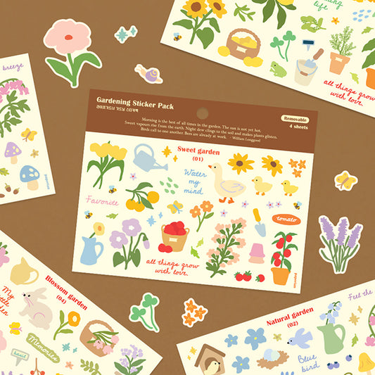 Gardening Stickers (4 sheets)