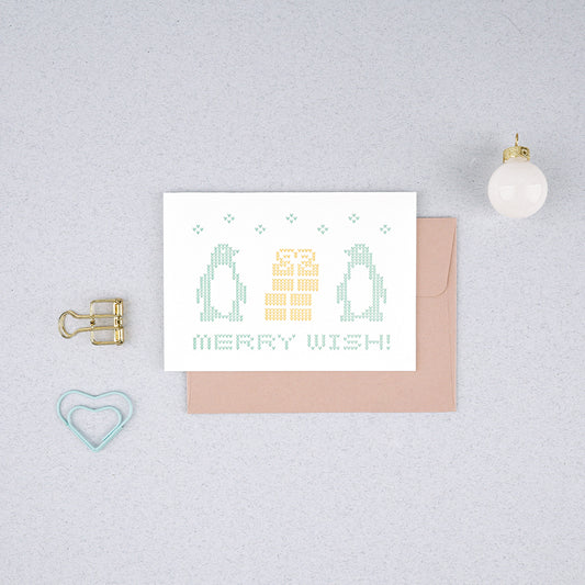 Merry Cozey - Analog Letterpressed Christmas Card