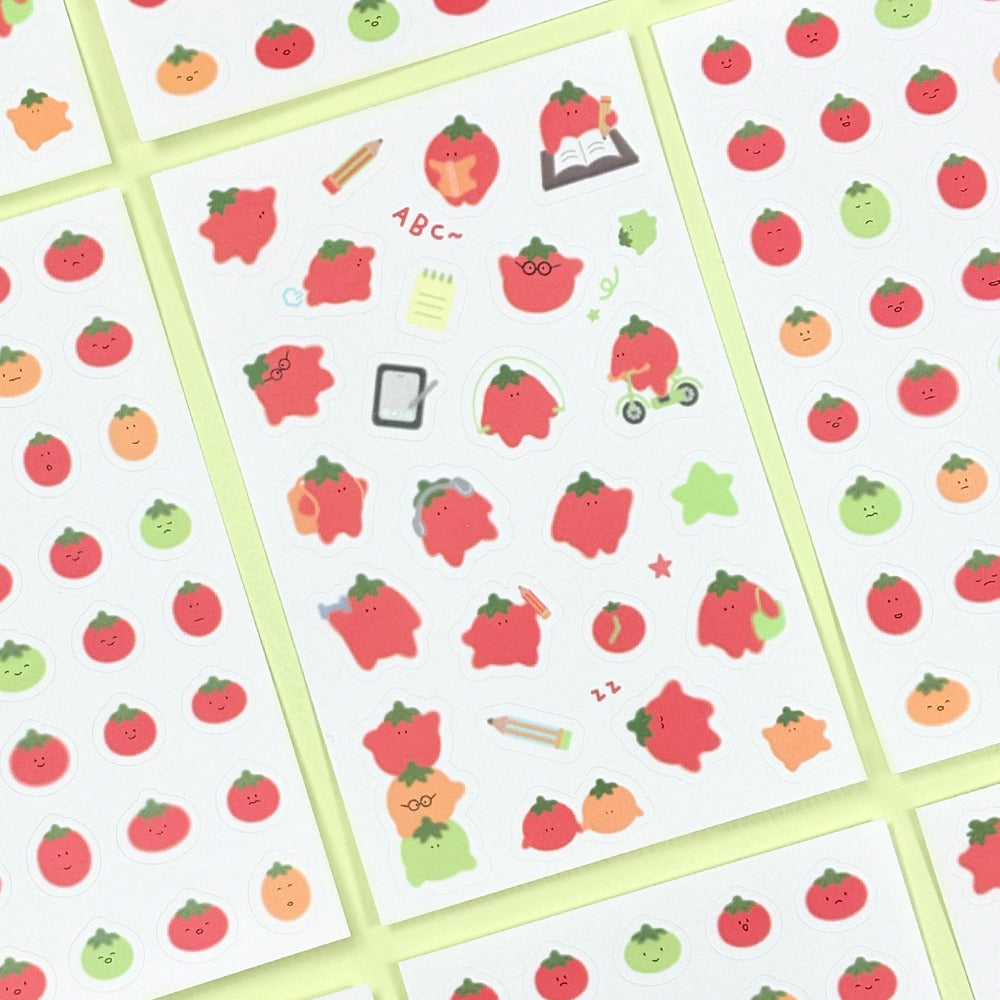 Plump Tomato Stickers (2 sheets)