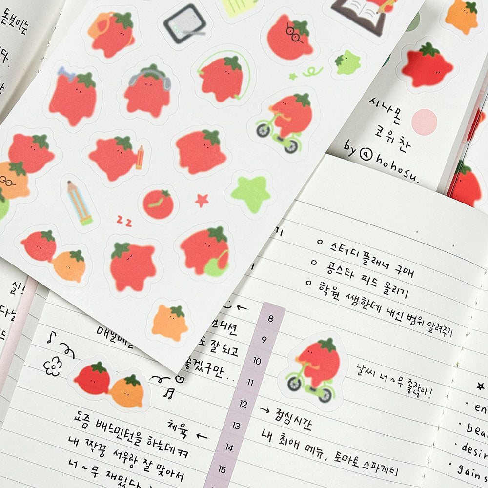 Plump Tomato Stickers (2 sheets)