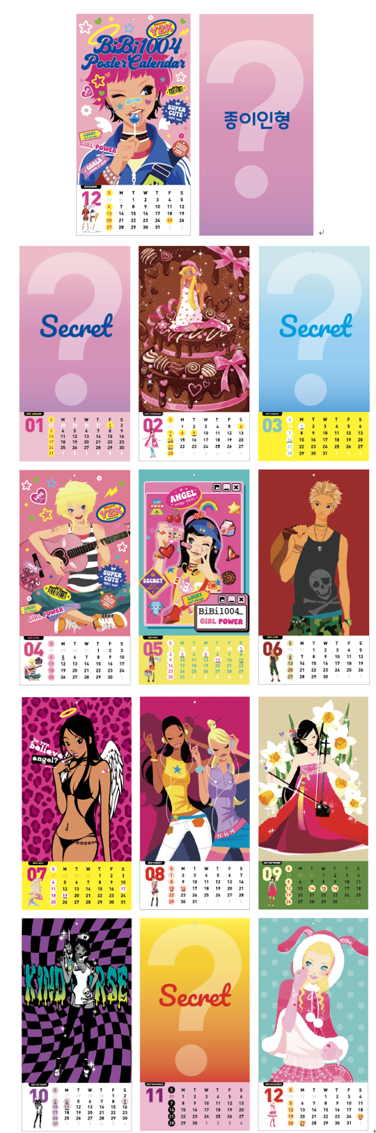 [Preorder] BiBi1004 Desk Calender
